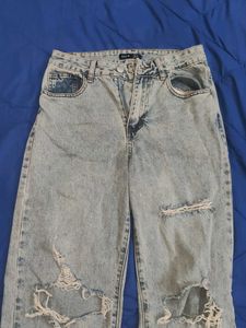 Distressed Light blue Jeans
