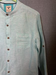 Men's Striped Linen Shirt