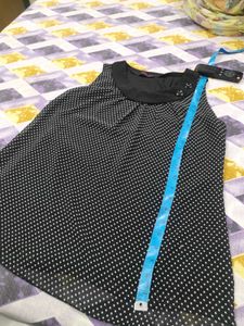 Black &amp; White Polka Dot Top