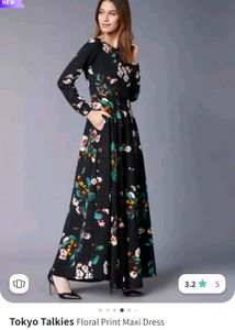 Tokio Talkies Black Maxi Dress New