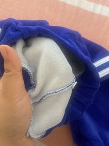 Royal Blue Velour Track Pants