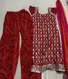 Festive Bandhani Gharara