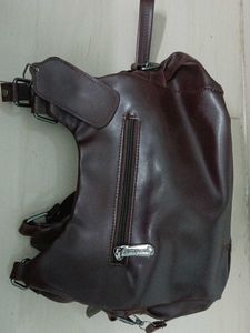 Chic Brown Leather Handbag