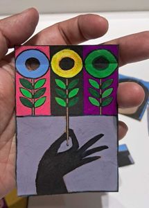 Handpainted Stickers (Set Of 10)