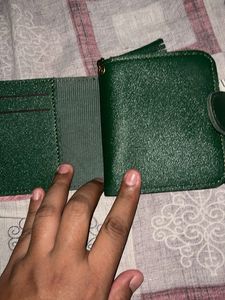 Elegant Dark Green Leather Wallet