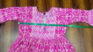 Beautiful Pink lace Dress / kurti for women 38size
