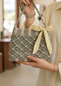 This handmade  Korean macrame handbag 👜