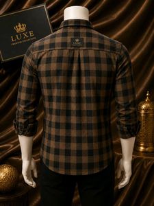 Men's Plaid Button-Up Shirt