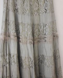Whimsical lace tiered skirt
