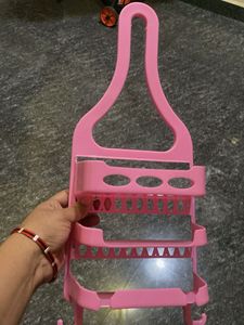 Pink 3-Tier Bathroom Organizer