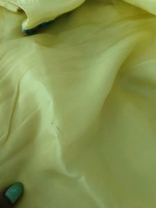 Sunny Yellow Kurti with Teal Trim