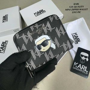 Karl Lagerfeld Mini Zipper Wallet( COPY) WITH BOX