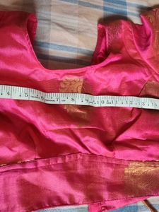 Pink Silk  Blouse And Lehanga
