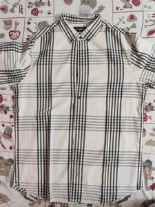 Men's Black &amp; White Checked Altheory Shirt