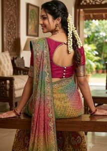 women multicolor saree 🥻💐