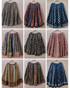 Bohemian Patchwork Print Skirt