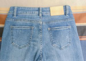 High Waist Light Wash Denim Jeans |Like New