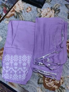 40 Size -l Lavender Anarkali Set