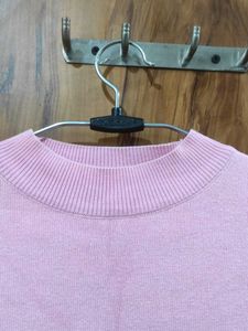 Cozy Pink Knit Sweater