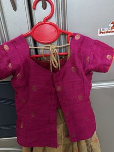 Traditional Chanderi Cotton Indian Girls' Outfit