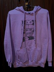 Purple Fleece Winter Anime Hoodie