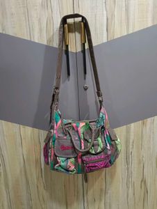 Desigual Tropical Print Shoulder Bag