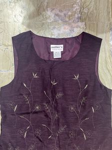 Elegant Embroidered Sleeveless Top
