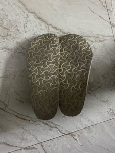 White Buckle Slides