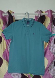 Van Heusen Men's Teal Polo Shirt
