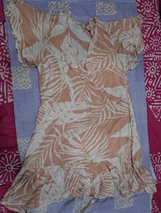 Tropical Print Mini Dress