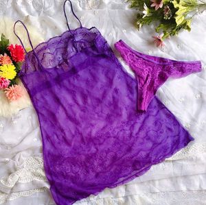Victoria's Secret Violet Lace slip