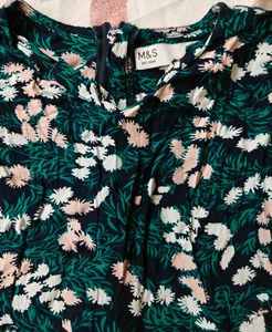 Green Floral Maxi Dress for girls