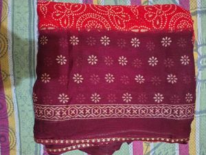 Beautiful Red & Maroon Saree