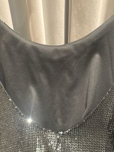 ZARA Sparkly Charcoalish Olive Spaghetti Strap Dre