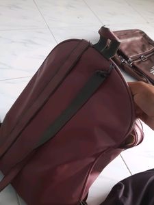 Bag Filled With Lot Of Stationary Items