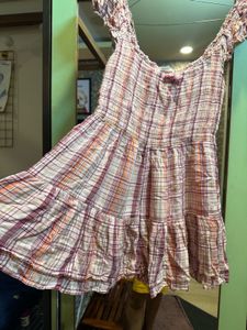 Urban Outfitters Kimchi Blue Rae Check Playsuit
