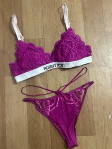 Victoria's Secret Lace Bra &amp; Panty Set