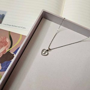 Silver Heart Anti Tarnish Chain Necklace