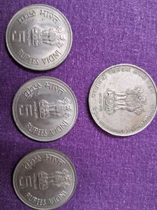 INDEPENDENCE ANIVERSARY & INDIRA GANDHI COINS