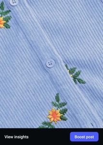 Floral Corduroy Dress