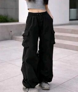 Black Cargo Pant with shirt