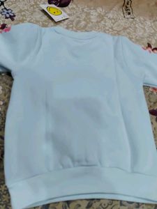 Light Blue Graphic Sweatshirt