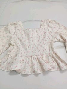 coquette floral top