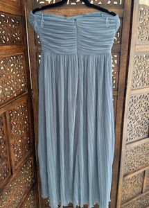 Zara Limited Edition Pleated Stapless Midi Dress