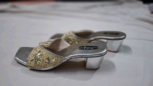 Sparkling Embellished Wedge Sandals