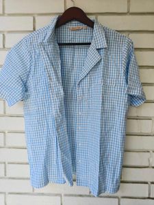 Cute Blue Gingham Pajama Set