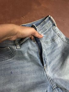 GAP Light Wash Ripped Knee Jeans
