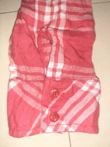 🌸 Rare BOSSINI Blush Pink Plaid Shirt Dress