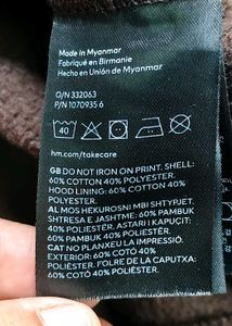 H&amp;M Unisex Brown Oversized Hoodie