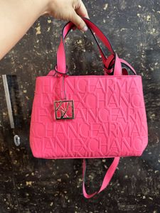 Armani Exchange Embossed Tote Bag